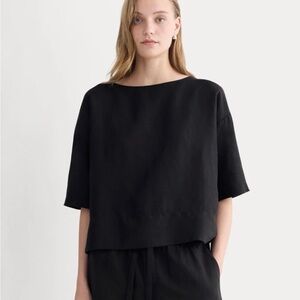 Everlane Boatneck Top in Linen